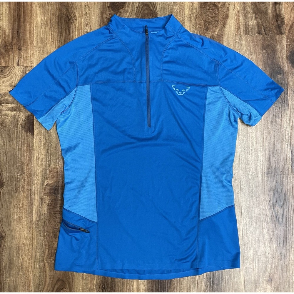 Dynafit React Dry SS Herrin Shirt Lightweight W/Zipper Pocket Men's Medium